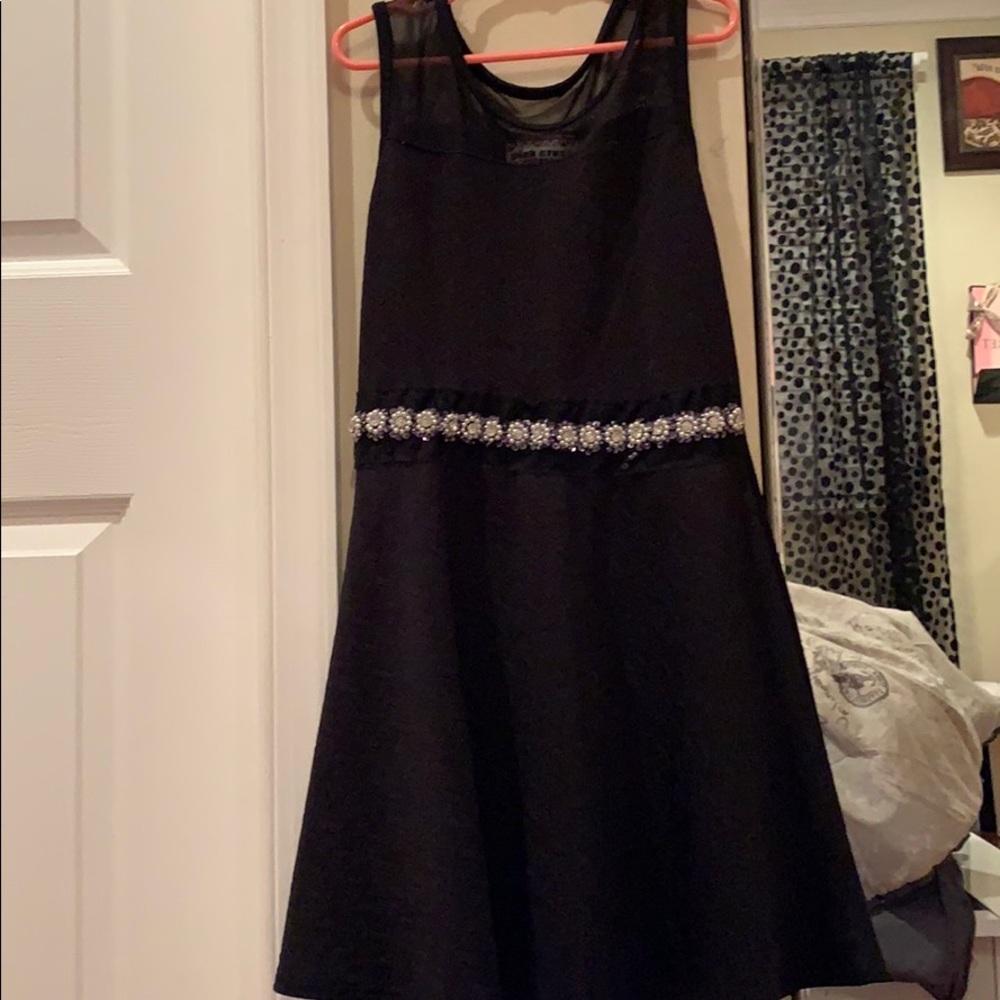 Pink Crush black dress